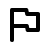 material symbols flag outline rounded